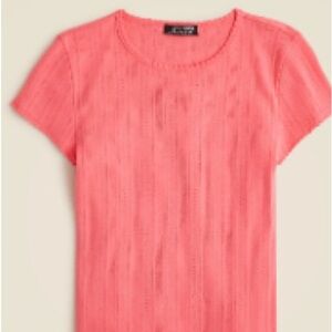 *NWT* J. Crew Pointelle Short Sleeve T shirt